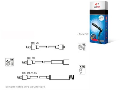 JANMOR ПРОВОДИ ЗАПАЛЕННЯ 300888 LS18190 48957 XC2