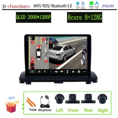 ANDROID 13 AUTOMÁTICA NAVEGACIÓN GPS PARA VOLVO XC90 2004-2014 RADIO DE AUTOMÓVIL CARPLAY  