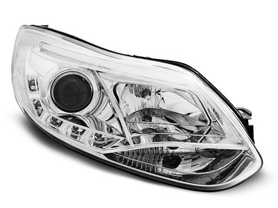 FAROS FORD FOCUS MK3 11- DIODO LUMINOSO LED TUBE CROMO  