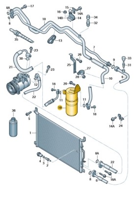 Nowe оригинальные audi оригинальный номер осушитель 4e0820189l фото №1