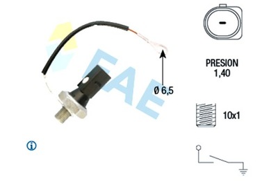 FAE SENSOR DE PRESIÓN ACEITES AUDI A4 B7 A6 C6 2.4 3.2 05.04-05.09  