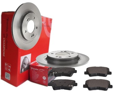 Тормозные диски тормозные колодки brembo задняя kia soul ii optima iii фото №1