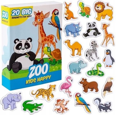 MAGDUM Zoo magnesy ze zwierzętami na lodówkę