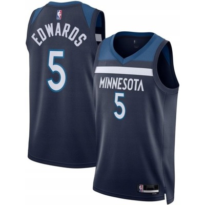 Marynarkowa koszulka NBA Anthony'ego Edwardsa Minnesota Timberwolves