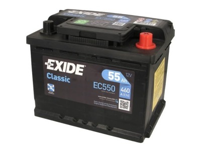 BATTERY EXIDE 12V 55AH/460A CLASSIC P+  