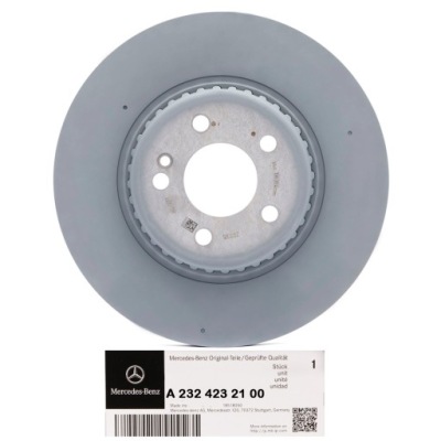 Диск тормозная mercedes оригинальный номер задняя a2324232100 gt 55 amg x192, sl r232 фото №1