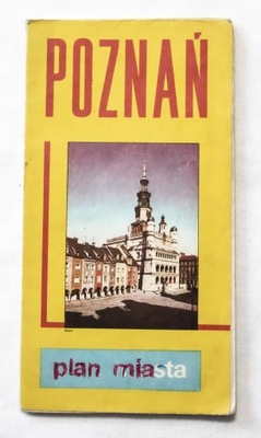 STARA MAPA POZNAŃ 1985