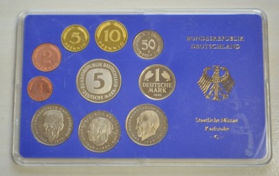 Niemcy - RFN - 1982 mennica G - zestaw rocznikowy - 10 monet