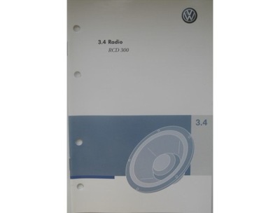 VW RCD 300 AUDIO POLSKA MANUAL MANTENIMIENTO RADIO  