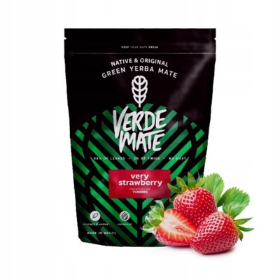 Yerba VERDE MATE Very Strawberry Truskawka 500g