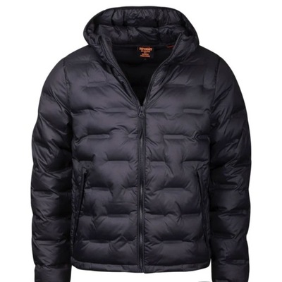 Kurtka Męska Superdry M5011811A02A QUILTED COAT Czarna L