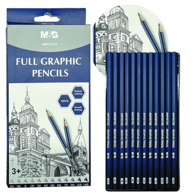 Zestaw ołówków do szkicowania rysowania ołówki MG