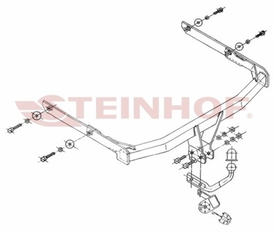 TOW BAR TOW BAR FORD FUSION 2002  