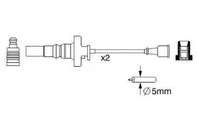 BOSCH ПРОВОДА ЗАЖИГАНИЯ BOSCH MD365102 B273 49883