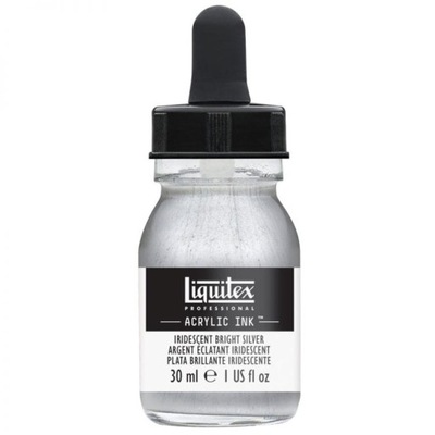 Iridescent Bright Silver 30 ml Liquitex Acrylic Ink 236