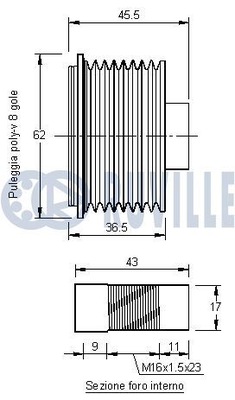 Подшипник koła-przód ruville 6916 фото №1
