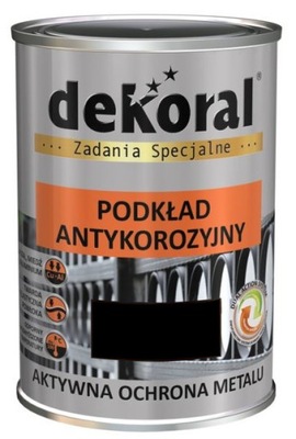 DEKORAL PODKŁAD ANTYKOROZYJNY czarny 0,5L