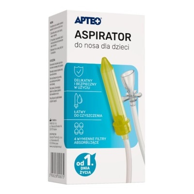 APTEO ASPIRATOR DO NOSA DLA DZIECI Z 4 FILTRAMI WYMIENNYMI