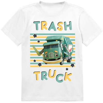 T-SHIRT KOSZULKA ŚMIECIARKA TRASH TRUCK 116 JAKOŚĆ