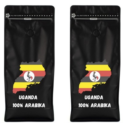 Kawa ziarnista 2kg DO EKSPRESU ARABICA 100% ŚWIEŻO PALONA UGANDA