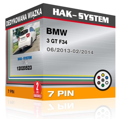 DEDYKOWANA JUEGO DE CABLES BMW 3 GT F34 06/2013+ 7-PIN  