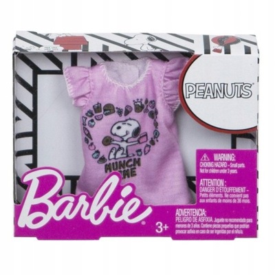 Barbie Ubranka Top Bluzka Snoopy FPW52