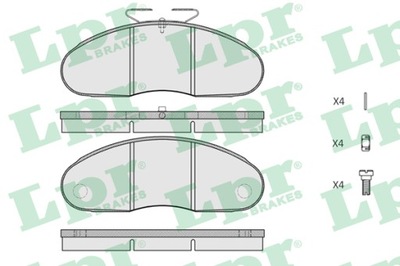 ZAPATAS DE FRENADO PARTE DELANTERA LPR 05P414  