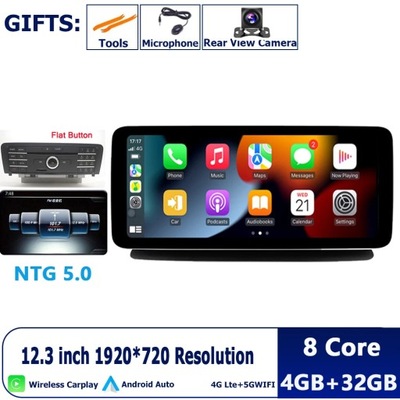 NAVEGACIÓN GPS ANDROID 13 12,3 INTEGRO PARA MERCEDES GASOLINA CLS W218 2011-2018  