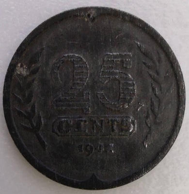 0832c - Holandia 25 centów, 1941