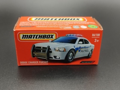 Matchbox Dodge Charger Pursuit Police Car model nowy