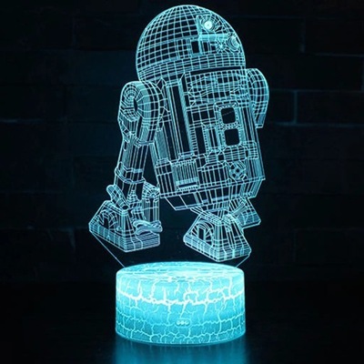 LAMPKA NOCNA PROJEKTOR 3D STAR WARS R2-D2 R2D2