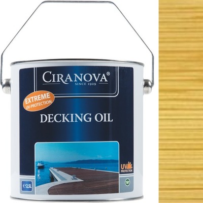 CIRANOVA Olej do tarasów DECKING OIL CLEAR UV 2,5L