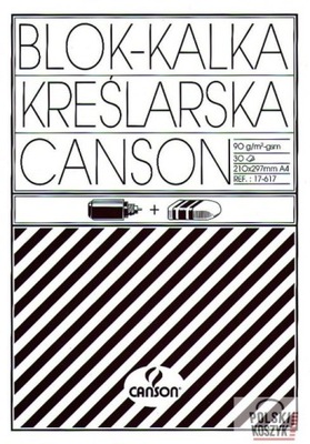 Kalka kreślarska A4 90/95G 30 ark. Blok CANSON