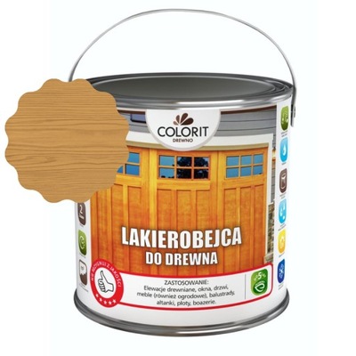 COLORIT Lakierobejca do drewna DĄB 2,5L