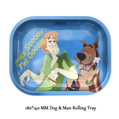 HOT DOG MAN CARTOON PAPIER ZWIJANY TRAY TRAY ON P  