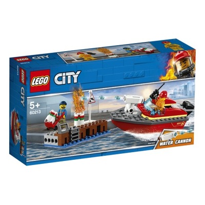 KLOCKI LEGO CITY POŻAR W DOKACH 60213