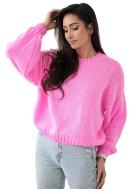 Sweter Pastel Vibe Me Gusta różowy