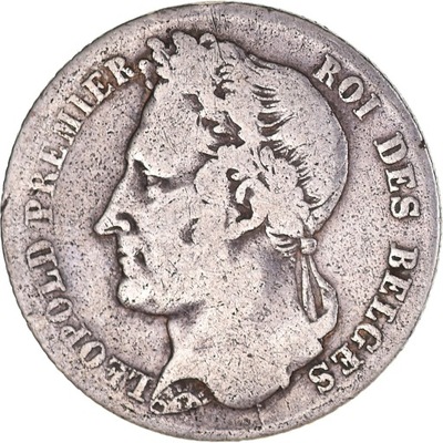 Moneta, Belgia, Leopold I, 1/2 Franc, 1835, Brusse