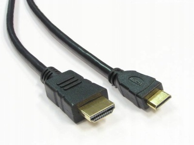 Kabel HDMI-miniHDMI 1m złocony x1szt