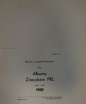 Karty uzupełniające do Albumu Znaczków PRL 1980