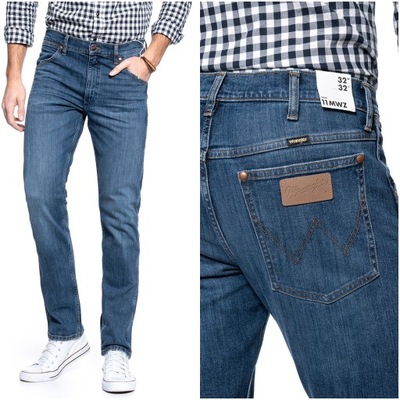 Męskie spodnie jeansowe dopasowane Wrangler 11MWZ W32 L32