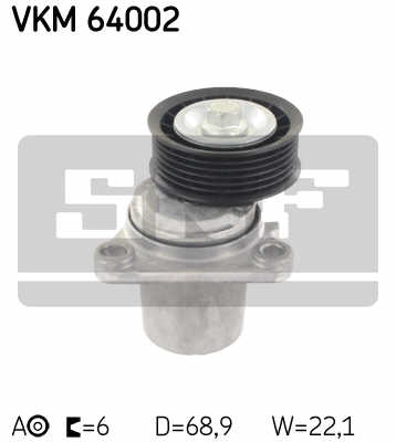 РОЛИК НАТЯЖИТЕЛЬНЫЙ PK SKF VKM 64002 VKM64002