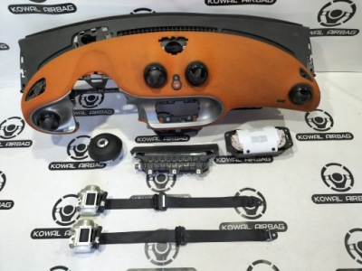 Smart 453 fortwo панель приладів консоль подушка безпеки подушки безпеки ремені оригінал демонтаж фото №1