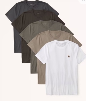 Abercrombie&Fitch SIGNATURE ICON TEES 5 - PACK r.L