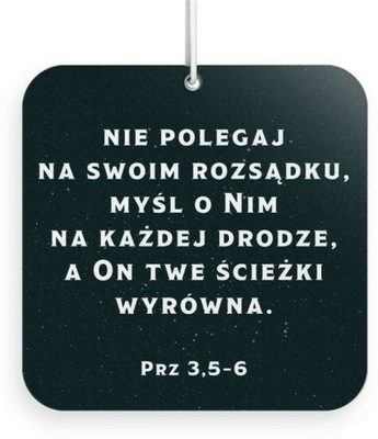 Zawieszka zapachowa - Ufaj Panu