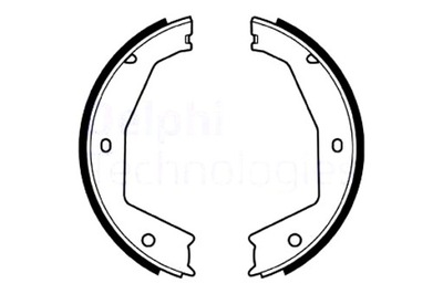 DELPHI BRAKE SHOES BRAKE SET REAR JAGUAR XJ XK 8 2.9-6.0  