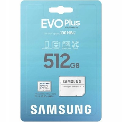 Karta microSD Samsung Evo Plus 512GB MicroSD 512 GB