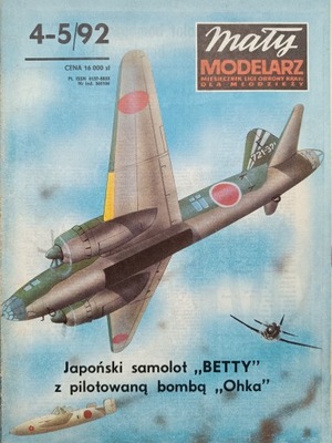 Mały Modelarz 4-5/1992 samolot Betty z bombą Ohka