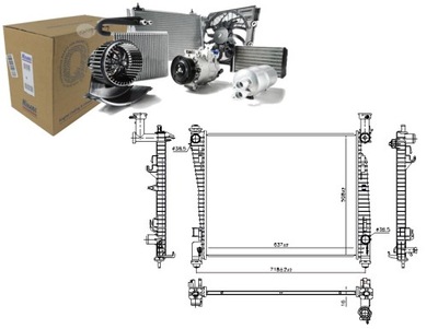 RADIATOR ENGINE WATER JEEP GRAND CHEROKEE GRAND CHEROKEE IV 3.6  