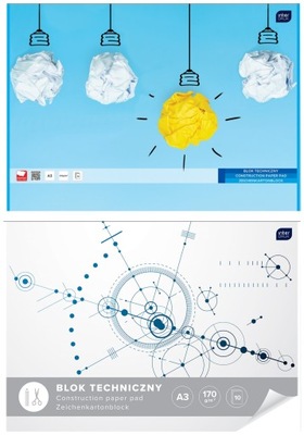 Blok techniczny A3 Interdruk 10 kartek